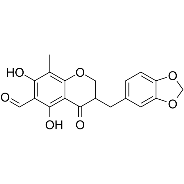 6-Formyl-isoophiopogonanone A Chemical Structure