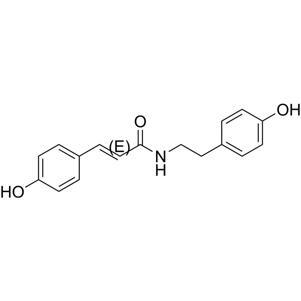 N-p-trans-Coumaroyltyramine Chemical Structure