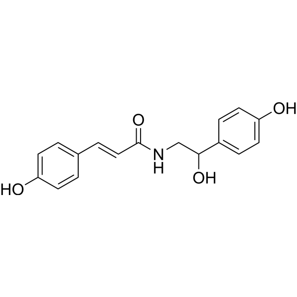 N-trans-p-coumaroyloctopamine Chemical Structure