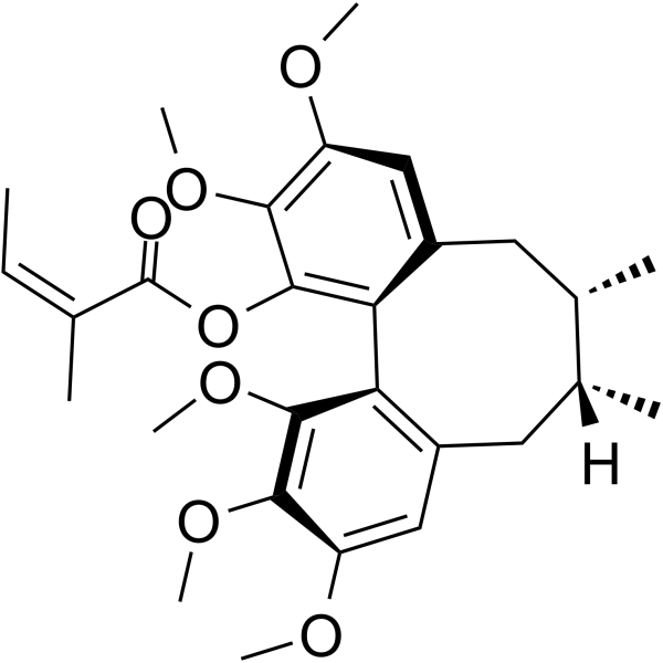 Angeloyl-(+)-gomisin K3 Chemical Structure
