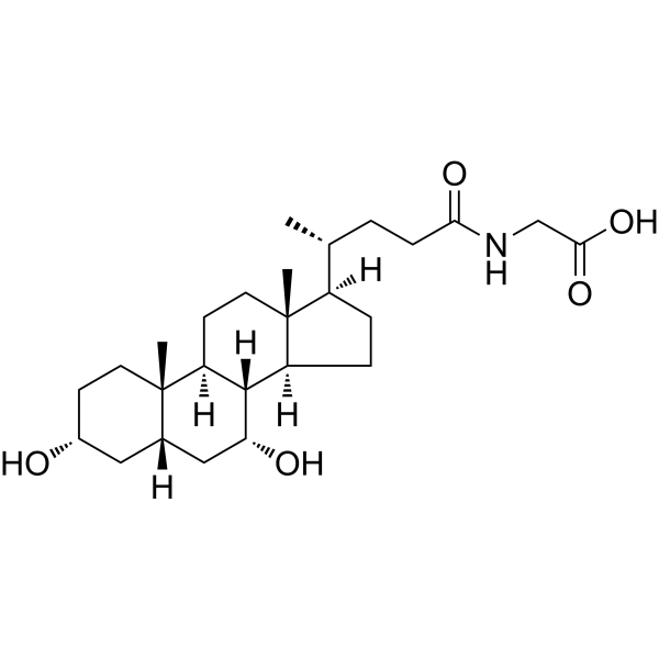 Glycochenodeoxycholic acid Chemical Structure