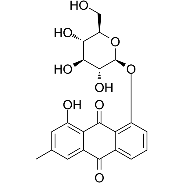 Chrysophanol 8-O-glucoside Chemical Structure