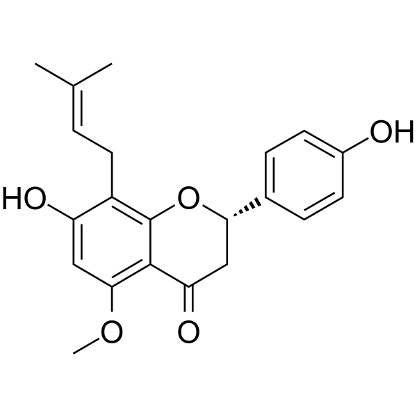 (2S)-Isoxanthohumol Chemical Structure