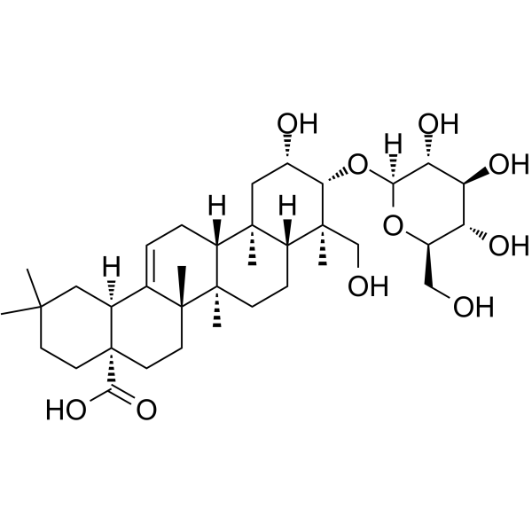 Bayogenin 3-O-β-D-glucopyranoside Chemical Structure