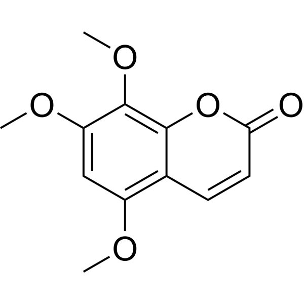 5,7,8-Trimethoxycoumarin Chemical Structure