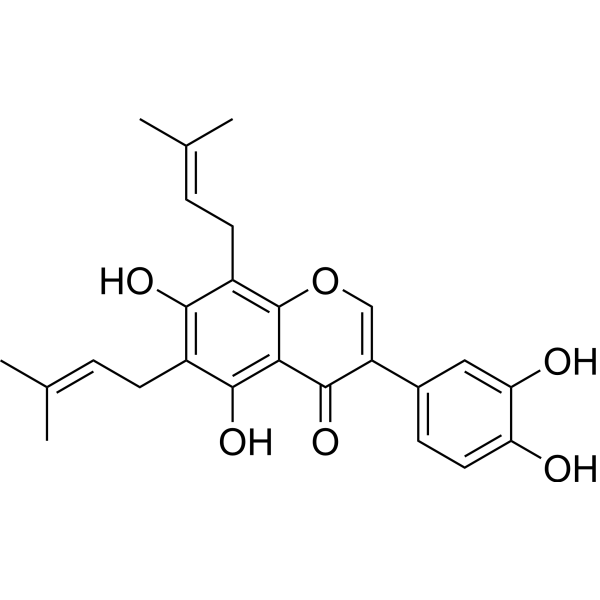 6,8-Diprenylorobol Chemical Structure
