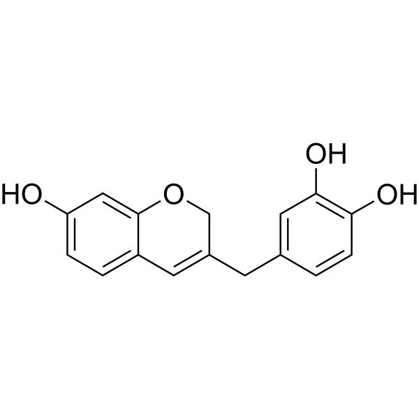 7,3',4'-Trihydroxy-3-benzyl-2H-chromene Chemical Structure