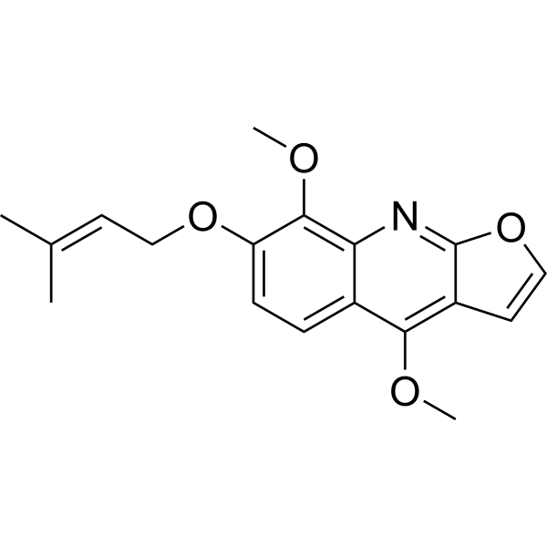 7-O-Isopentenyl-γ-fagarine Chemical Structure