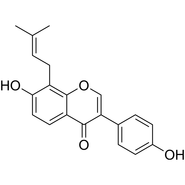 8-Prenyldaidzein Chemical Structure