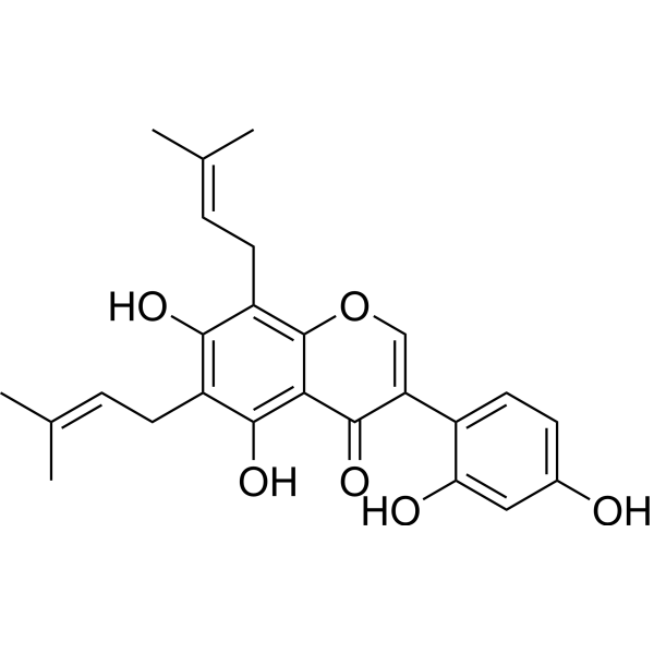 8-Prenylluteone Chemical Structure