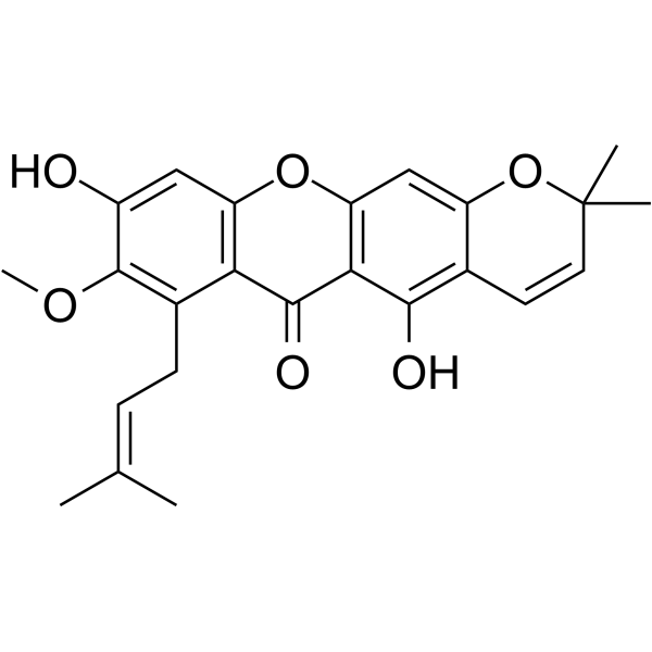9-Hydroxycalabaxanthone Chemical Structure