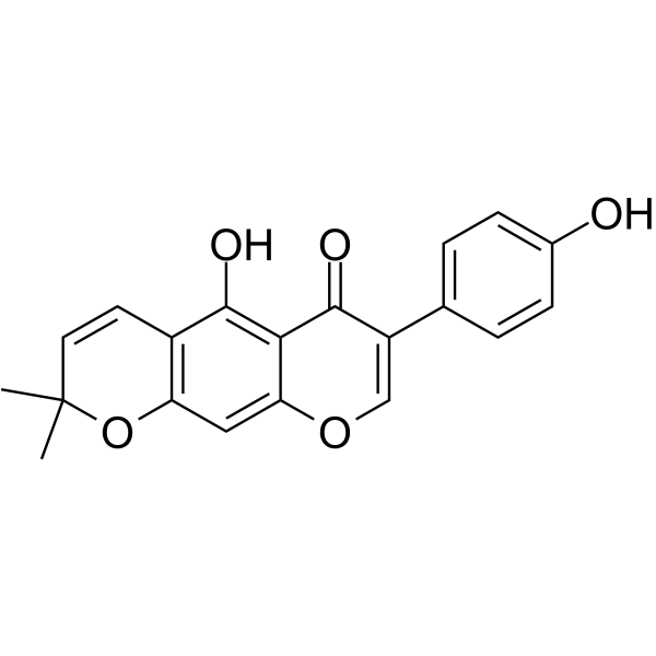 Alpinumisoflavone Chemical Structure