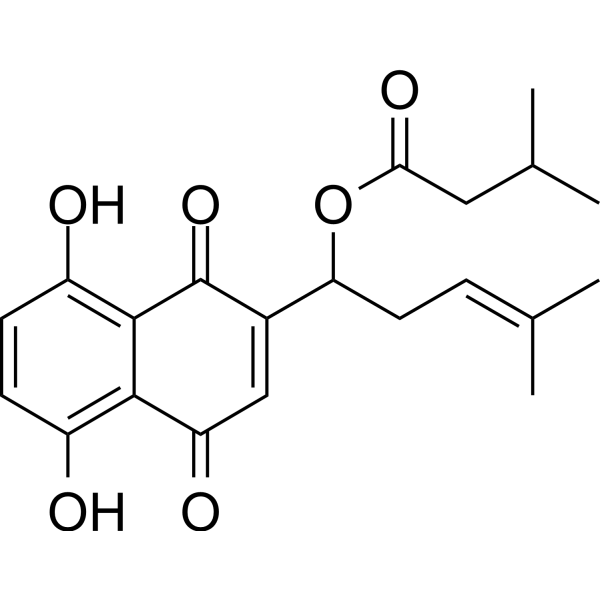 (Rac)-Isovalerylshikonin Chemical Structure