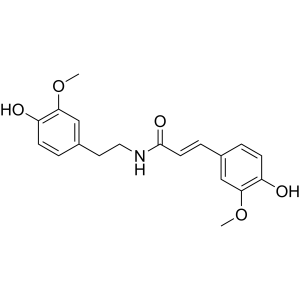N-trans-Feruloyl-3-methyldopamine Chemical Structure