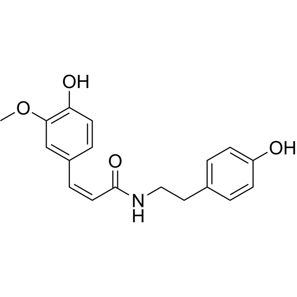 N-cis-Feruloyl tyramine Chemical Structure