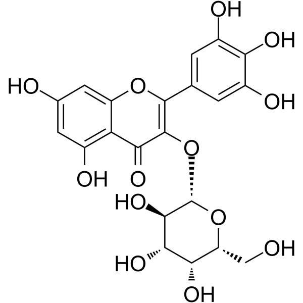 Myricetin 3-O-galactoside Chemical Structure