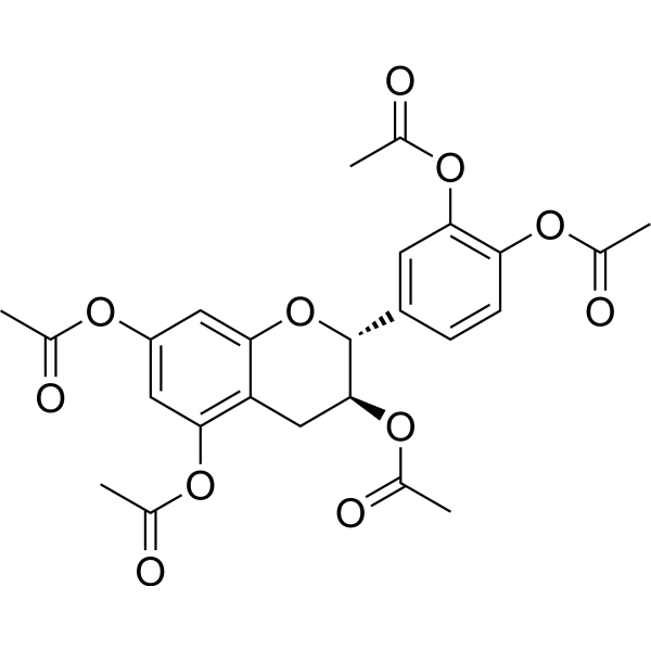 (+)-Catechin pentaacetate Chemical Structure
