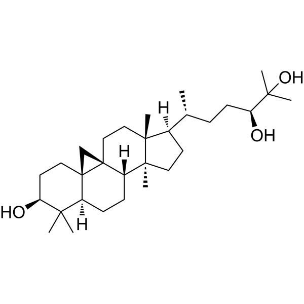 (24S)-Cycloartane-3β,24,25-triol Chemical Structure