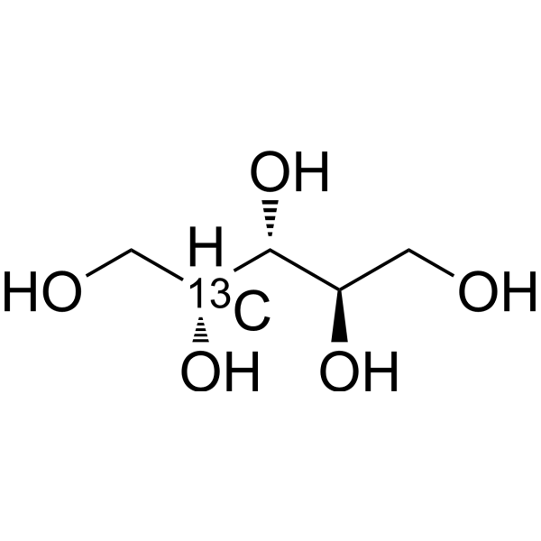 D-Arabitol-<sup>13</sup>C-1 Chemical Structure