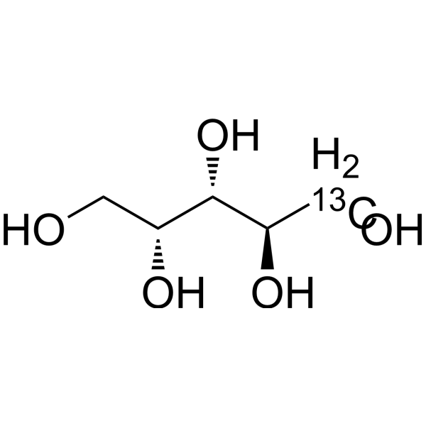 D-Arabitol-<sup>13</sup>C-2 Chemical Structure