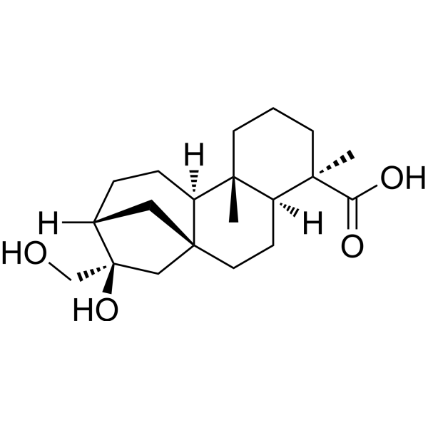ent-16β,17-Dihydroxykauran-19-oic acid Chemical Structure