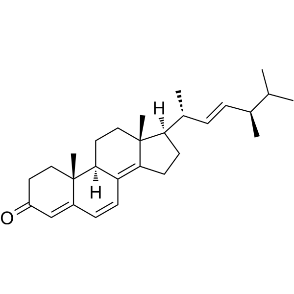 Ergosta-4,6,8(14),22-tetraen-3-one Chemical Structure