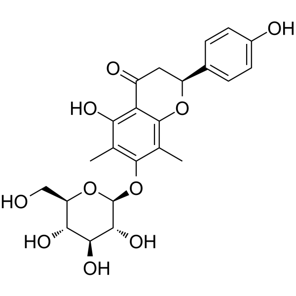 Farrerol 7-O-β-D-glucopyranoside Chemical Structure