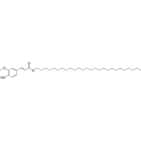 Hexacosyl (E)-ferulate Chemical Structure