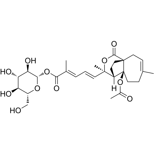Pseudolaric acid A-O-β-D-glucopyranoside Chemical Structure