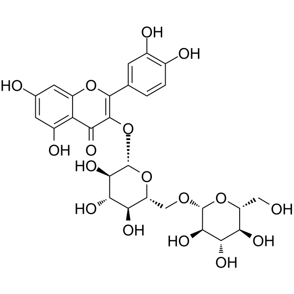 Quercetin 3-gentiobioside Chemical Structure