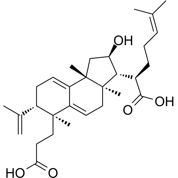 Poricoic acid B Chemical Structure