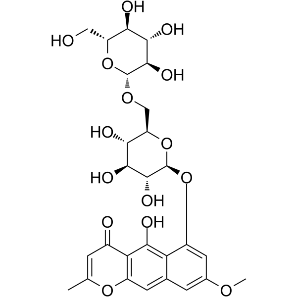 Rubrofusarin gentiobioside Chemical Structure
