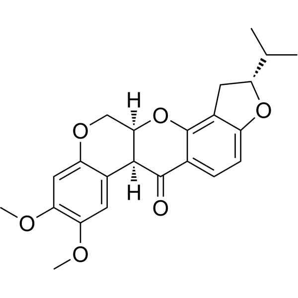 Dihydrorotenone Chemical Structure