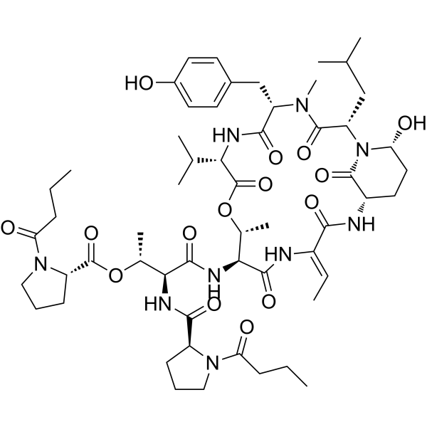 Rivulariapeptolides 1121 Chemical Structure