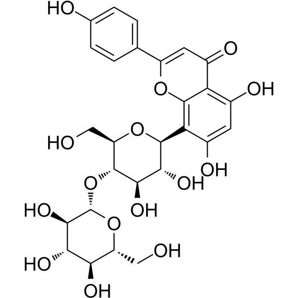 Vitexin-4''-O-glucoside Chemical Structure