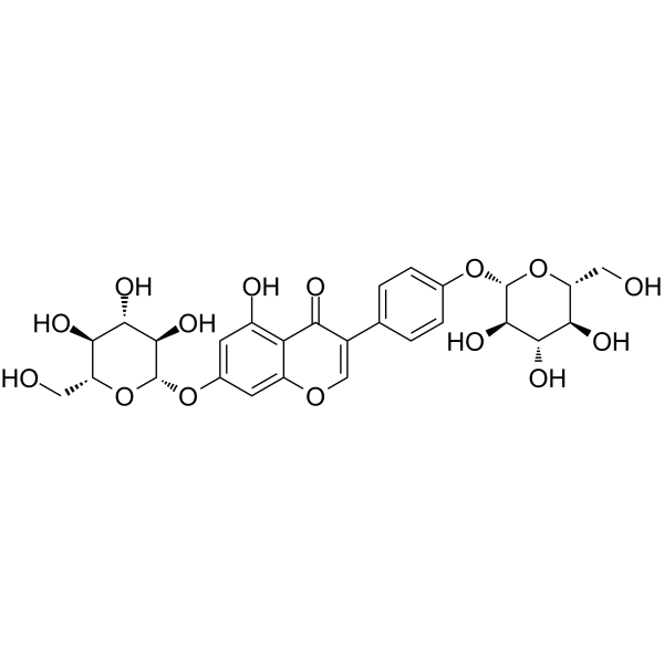 Genistein 7,4'-di-O-β-D-glucoside Chemical Structure