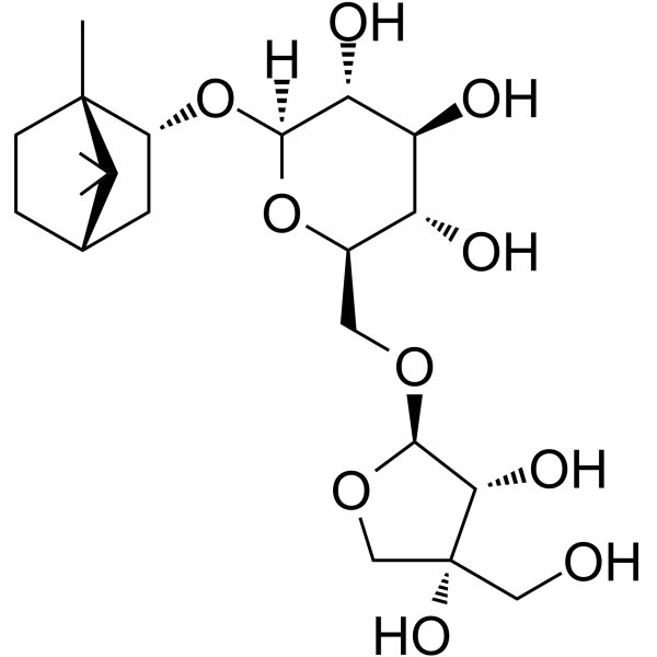 <em>L</em>-Borneol 7-O-[β-<em>D</em>-apiofuranosyl-(1→6)]-β-<em>D</em>-glucopyranoside