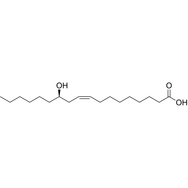 Ricinoleic acid (purity≥99%) (Standard) Chemical Structure