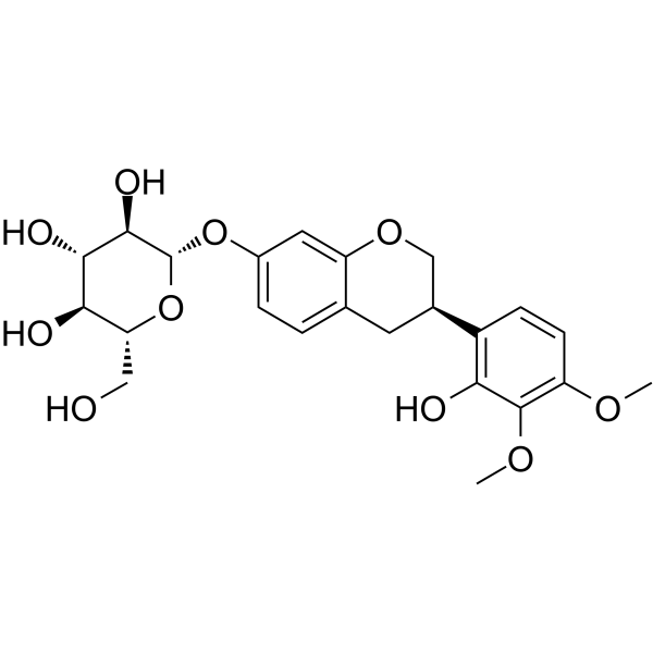 Isomucronulatol 7-O-glucoside Chemical Structure