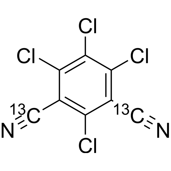 Chlorothalonil-<sup>13</sup>C<sub>2</sub> Chemical Structure