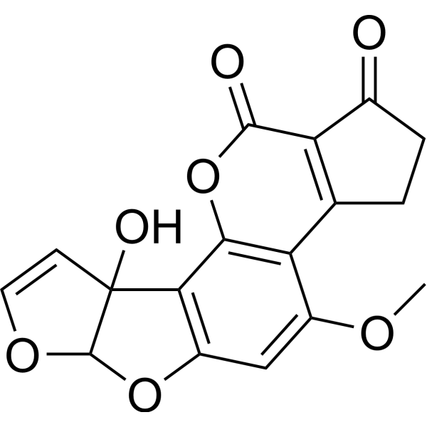 Aflatoxin M1 (Standard) Chemical Structure