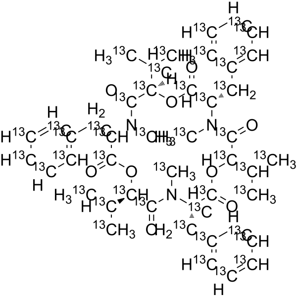 Beauvericin-<sup>13</sup>C<sub>45</sub> Chemical Structure