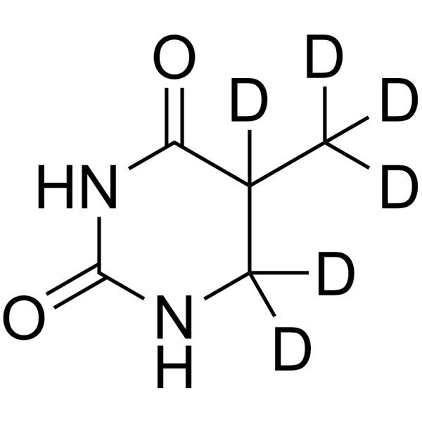 5,6-Dihydro-5-methyluracil-d<sub>6</sub> Chemical Structure