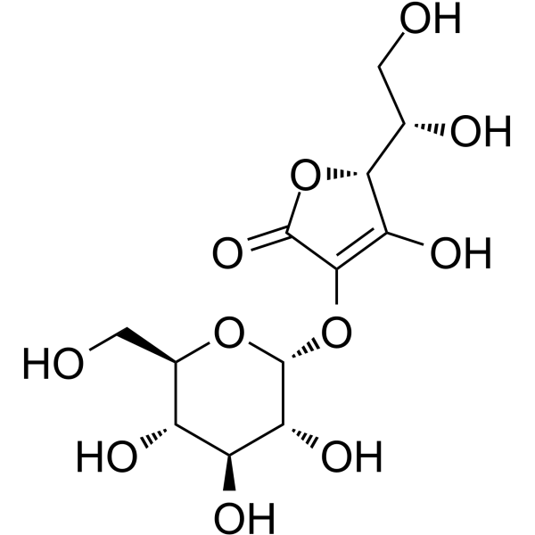 2-O-α-D-Glucopyranosyl-L-ascorbic Acid Chemical Structure