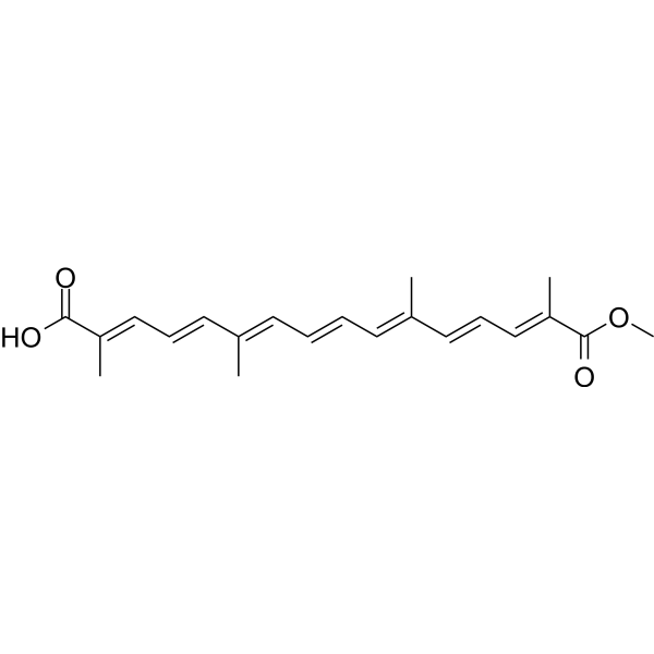 Crocetin monomethyl ester Chemical Structure