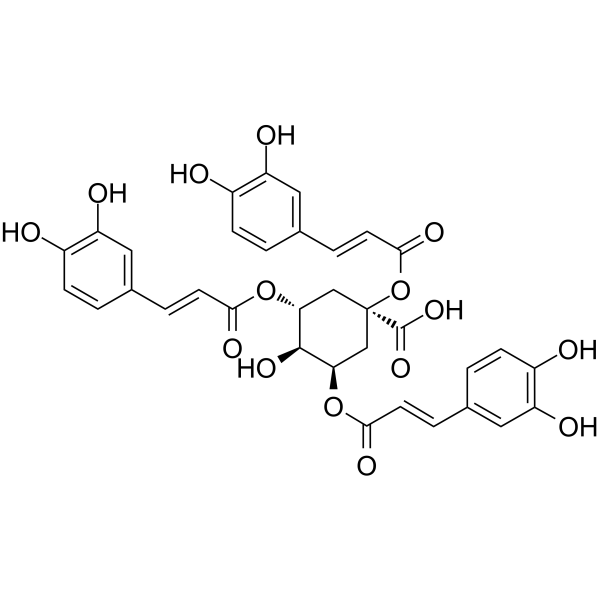 1,3,5-Tricaffeoylquinic acid Chemical Structure