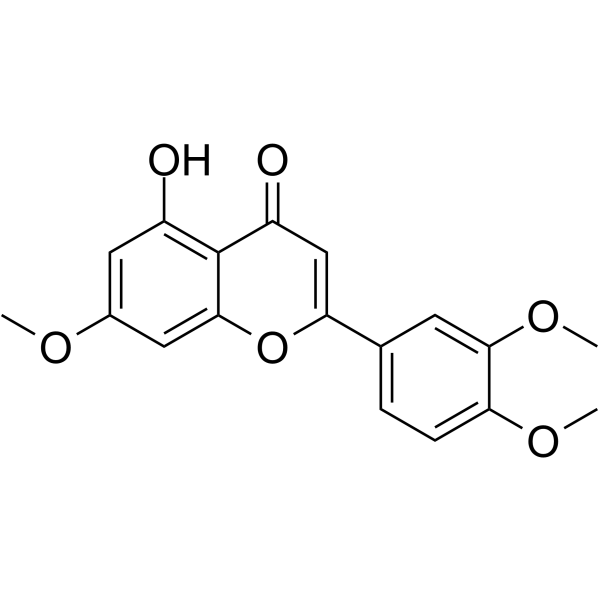 7,3',4'-Tri-O-methylluteolin Chemical Structure
