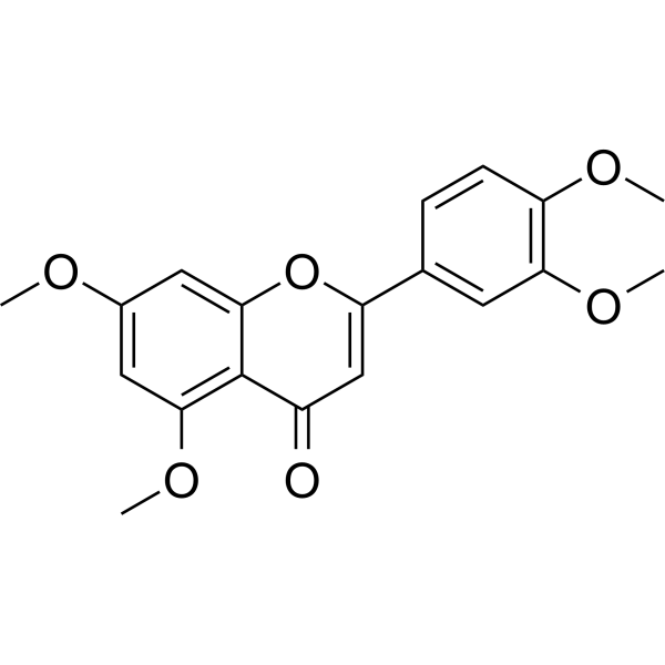5,7,3',4'-Tetramethoxyflavone Chemical Structure