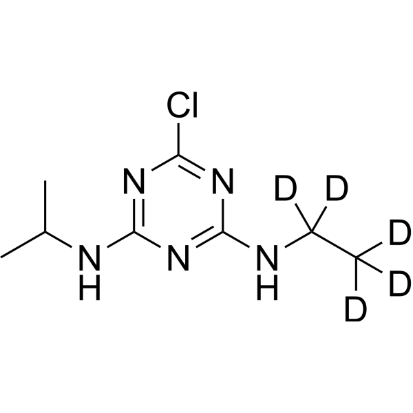 Atrazine-d<sub>5</sub> Chemical Structure