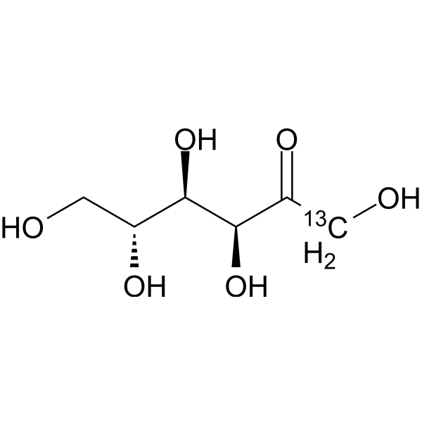 D-Fructose-<sup>13</sup>C Chemical Structure